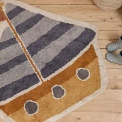 Little Dutch LD Rug Blue Boat 105x120cm