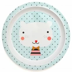 Petit Monkey Melamine Plate Border Drops Feeding