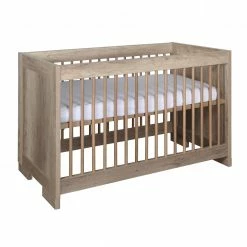 Kidsmill Baby Furniture Lodge Grey Oak Cot 60x120