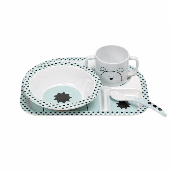 Lässig Mealtime Essentials Dinner Set Melamine / Silicone Lassig 5 Lässig Mealtime Essentials Dinner Set Melamine / Silicone Lassig