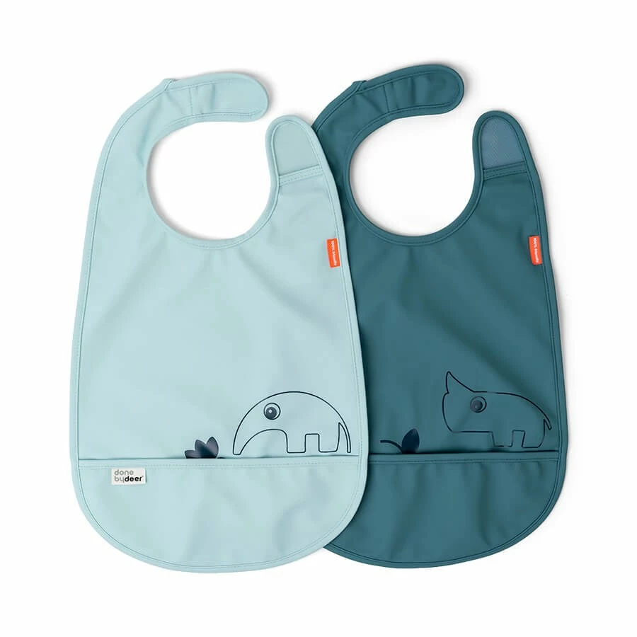 Done By Deer Bib Velcro 2 Pack Deer Friends Feeding 5 Done By Deer Bib Velcro 2 Pack Deer Friends Feeding