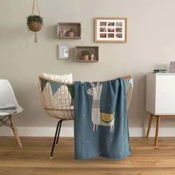 Lässig Lassig Knitted Blanket 75cm X 100cm Linen