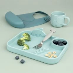 Done By Deer Peekaboo Compartment Plate Deer Friends Feeding