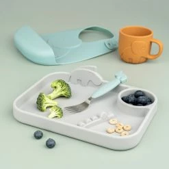 Done By Deer Peekaboo Compartment Plate Deer Friends Feeding