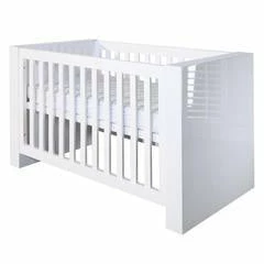 Kidsmill Somero White Glossy Cot 120 X 60 Baby Furniture