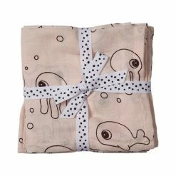 Done By Deer Swaddle 2Pack Sea Friends Linen