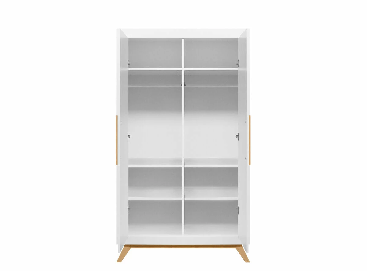 Bopita Fenna 2 Doors Wardrobe White/Natural 4 Bopita Fenna 2 Doors Wardrobe White/Natural