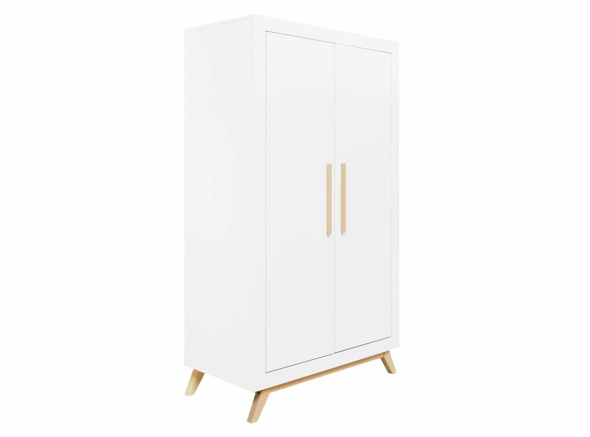 Bopita Fenna 2 Doors Wardrobe White/Natural 5 Bopita Fenna 2 Doors Wardrobe White/Natural