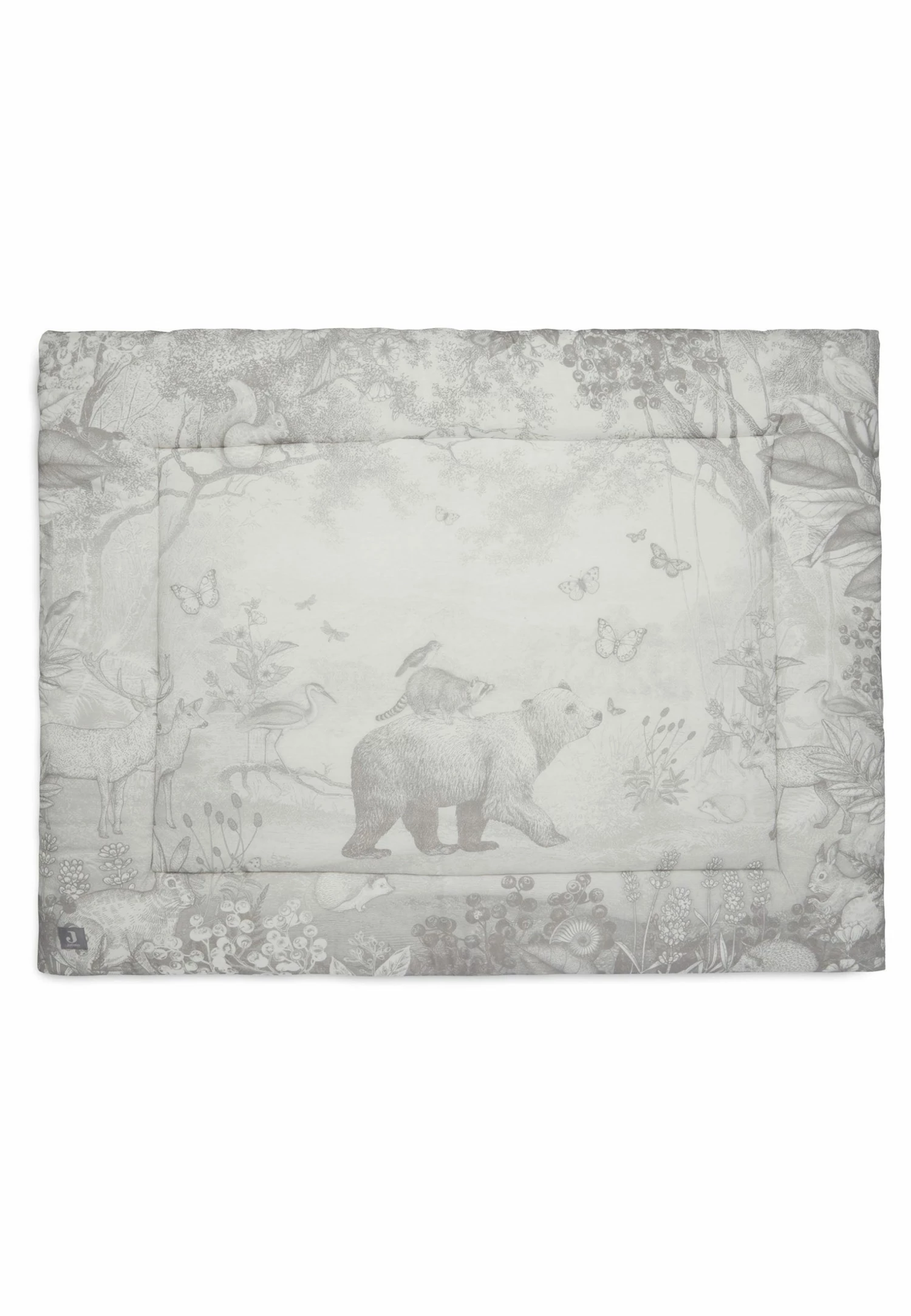 Jollein Playpen Mat 75x95cm - Forest Animals Linen 3 Jollein Playpen Mat 75x95cm - Forest Animals Linen