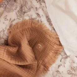 Jollein Blanket Muslin Fringe 120 X 120 Cm 24 Jollein Blanket Muslin Fringe 120 X 120 Cm