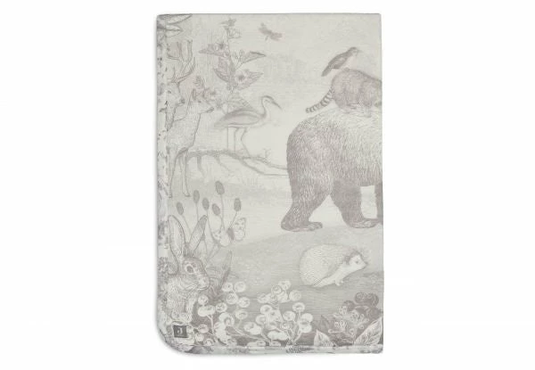 Jollein Jersey Blanket 75x100cm Forest Animals Linen 3 Jollein Jersey Blanket 75x100cm Forest Animals Linen