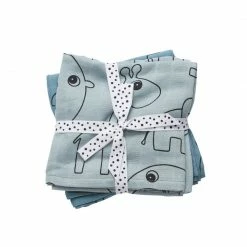 Done By Deer Burp Cloth 70x70cm Contour 3 Pack Bibs & Burp Cloths