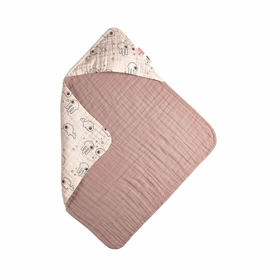 Done By Deer Bath & Changing Hooded Towel Sea Friends 3 Done By Deer Bath & Changing Hooded Towel Sea Friends