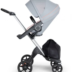 Stokke Xplory 2018 V6 Stroller Silver Chassis From
