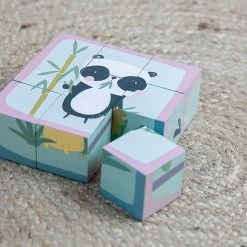 Little Dutch LD Wooden Cube Puzzle Zoo