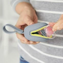 Skip Hop Pacifiers & Teethers Grab & Go Silicone Pacifier Holder - Grey