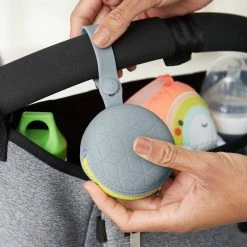 Skip Hop Pacifiers & Teethers Grab & Go Silicone Pacifier Holder - Grey