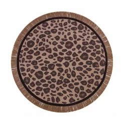 Tapis Petit Rug Leopard Round 120 X120 Cm Décor