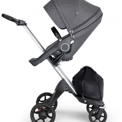 Stokke Xplory 2018 V6 Stroller Silver Chassis From