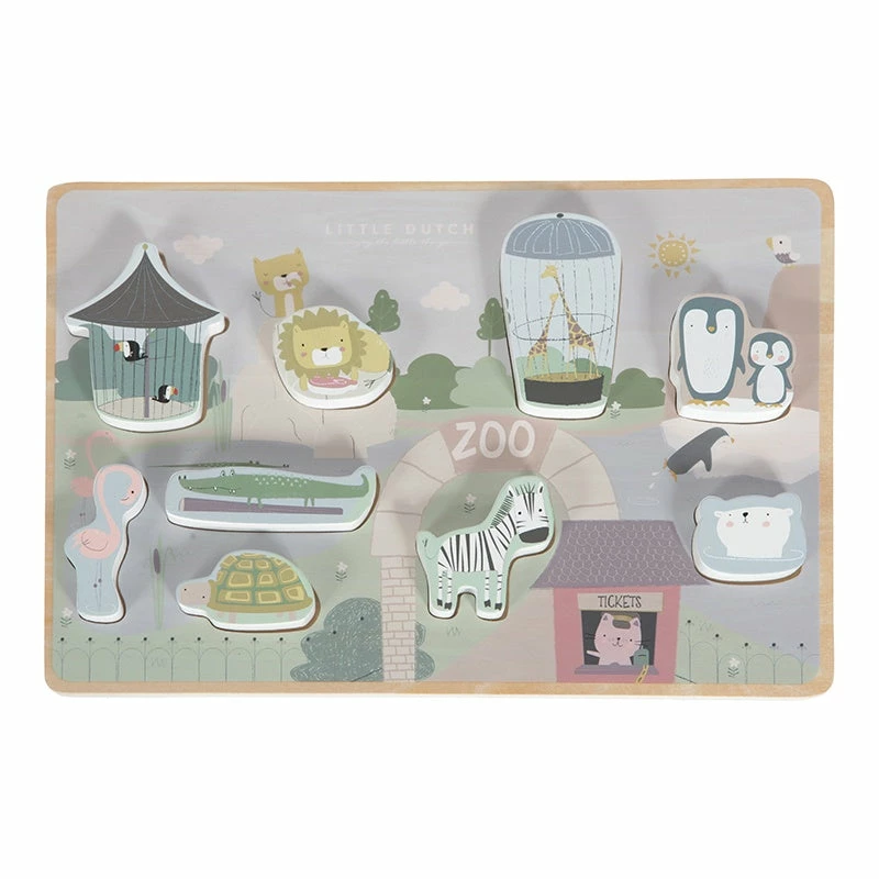 Little Dutch LD Shape Puzzle Zoo Toys 3 Little Dutch LD Shape Puzzle Zoo Toys
