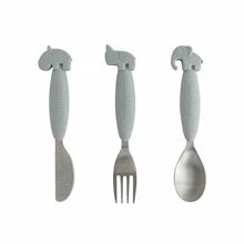 Done By Deer Easy Grip Cutlery Set Feeding