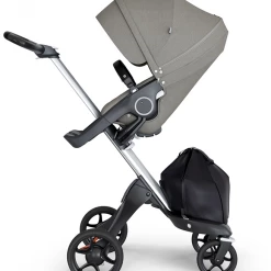 Stokke Xplory 2018 V6 Stroller Silver Chassis From