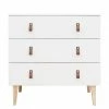 Bopita Indy 3 Drawer Dresser White/ Natural Baby Furniture 2 Bopita Indy 3 Drawer Dresser White/ Natural Baby Furniture