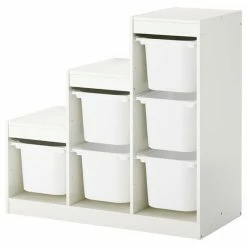 Ikea Trofast Element White 99x 44x 94cm + 6 Boxes Baby Furniture