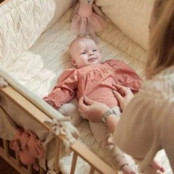 Linen Jollein Cot Bumper River Knit 35 X 180cm