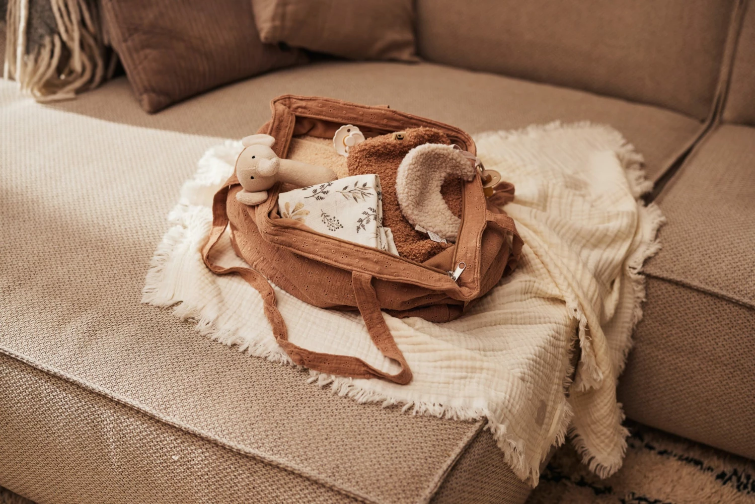 Jollein Blanket Muslin Fringe 75 X 100 Cm 21 Jollein Blanket Muslin Fringe 75 X 100 Cm