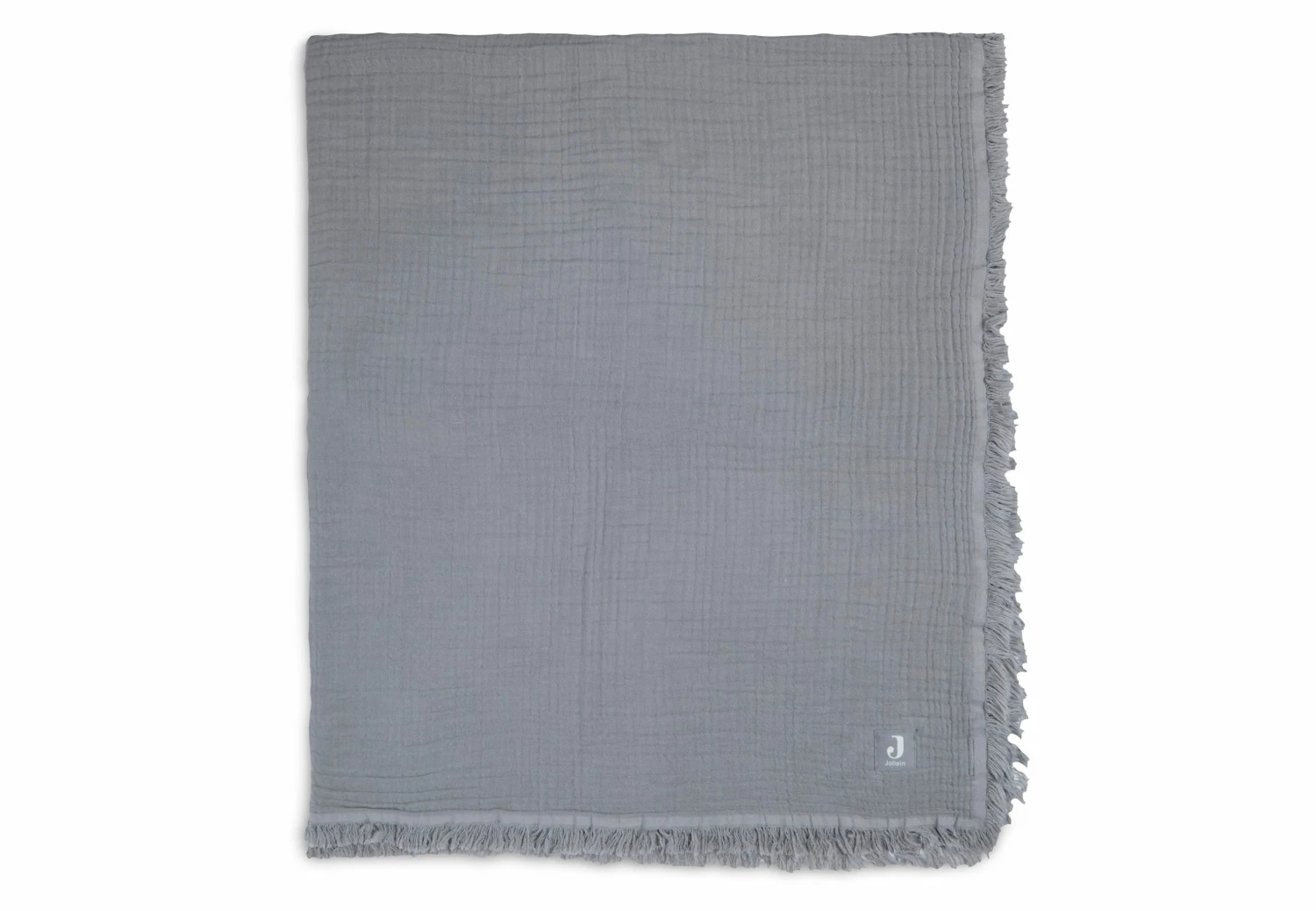Jollein Blanket Muslin Fringe 120 X 120 Cm 9 Jollein Blanket Muslin Fringe 120 X 120 Cm