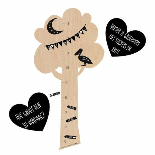 Witlof For Kids Grow Chart Wood Tree 'Have Big Dreams' Junior Furniture 4 Witlof For Kids Grow Chart Wood Tree 'Have Big Dreams' Junior Furniture