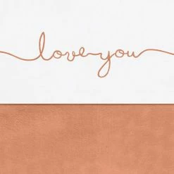 Jollein Flat Sheet 'Love You