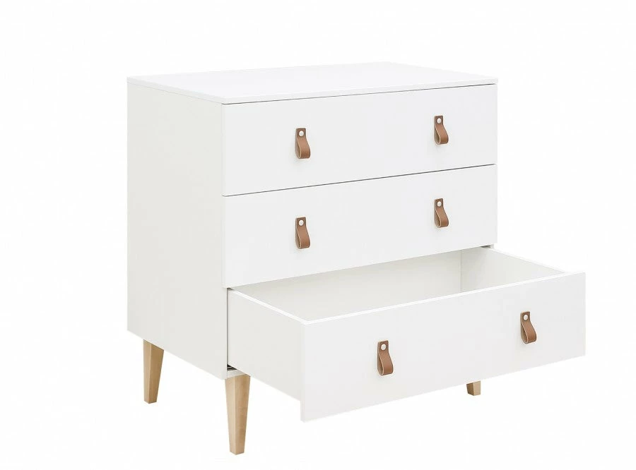 Bopita Indy 3 Drawer Dresser White/ Natural Baby Furniture 5 Bopita Indy 3 Drawer Dresser White/ Natural Baby Furniture