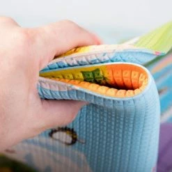 Lots 4 Tots Playmat Busy Farm Print 2 Sides Linen