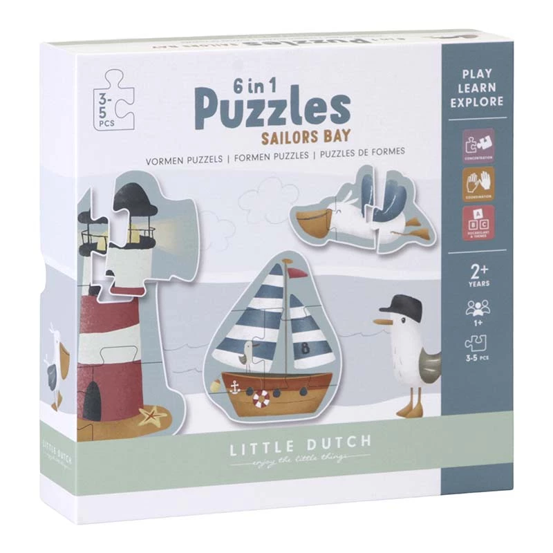 Little Dutch LD Shape Puzzle Toys 4 Little Dutch LD Shape Puzzle Toys