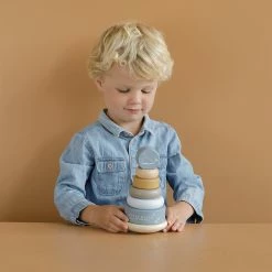 Little Dutch LD Wooden Rocking Ring Stacker Toys