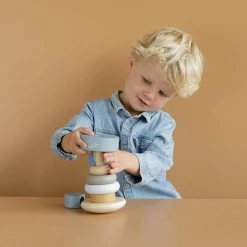 Little Dutch LD Wooden Rocking Ring Stacker Toys