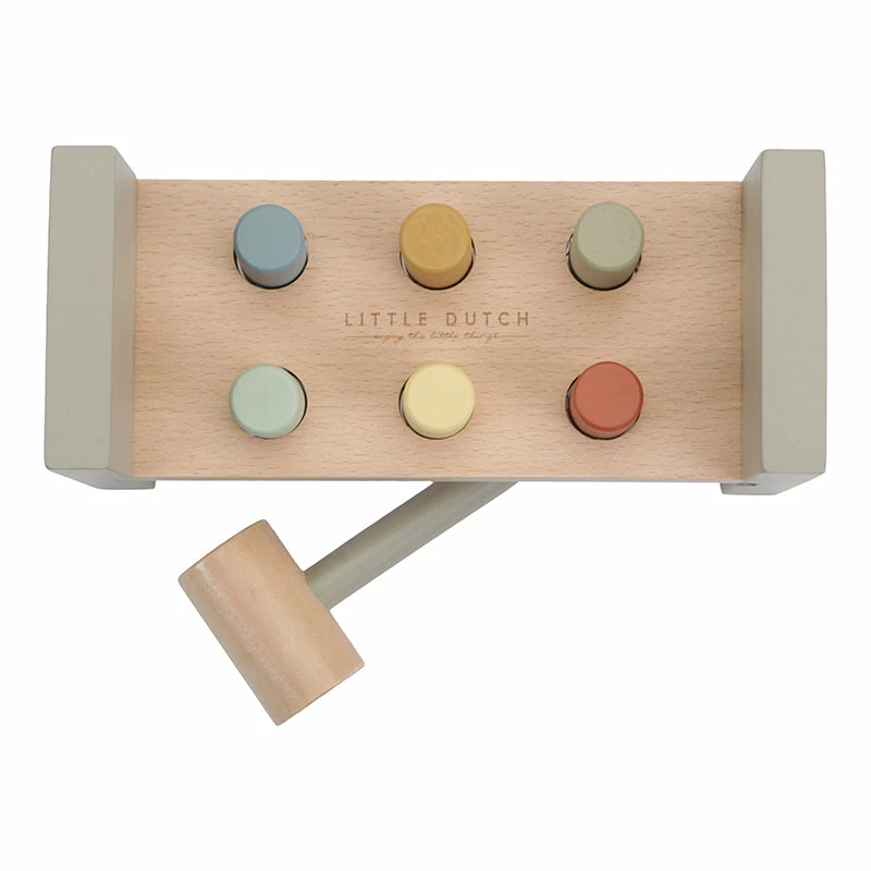 Little Dutch Toys LD Toy Wooden Hammer Bench 8 Little Dutch Toys LD Toy Wooden Hammer Bench