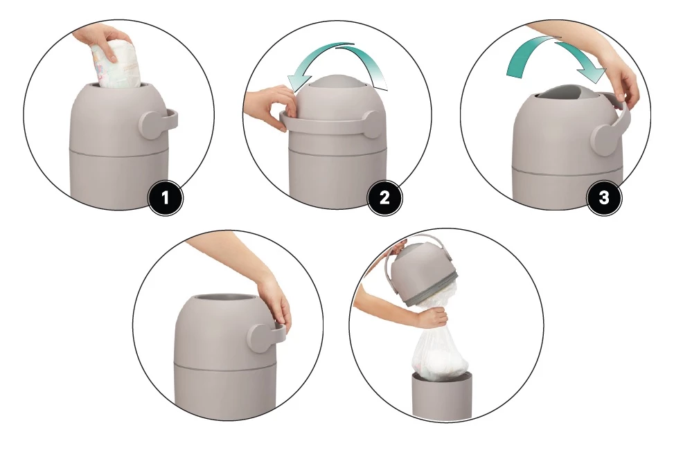 Kidsmill We-too Diaper Bin Baby Furniture 6 Kidsmill We-too Diaper Bin Baby Furniture