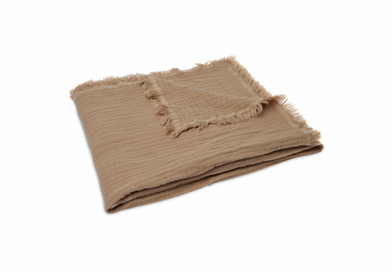 Jollein Blanket Muslin Fringe 120 X 120 Cm 6 Jollein Blanket Muslin Fringe 120 X 120 Cm
