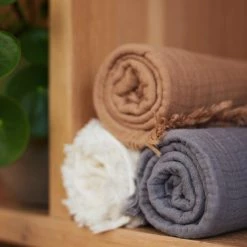 Jollein Blanket Muslin Fringe 75 X 100 Cm 27 Jollein Blanket Muslin Fringe 75 X 100 Cm