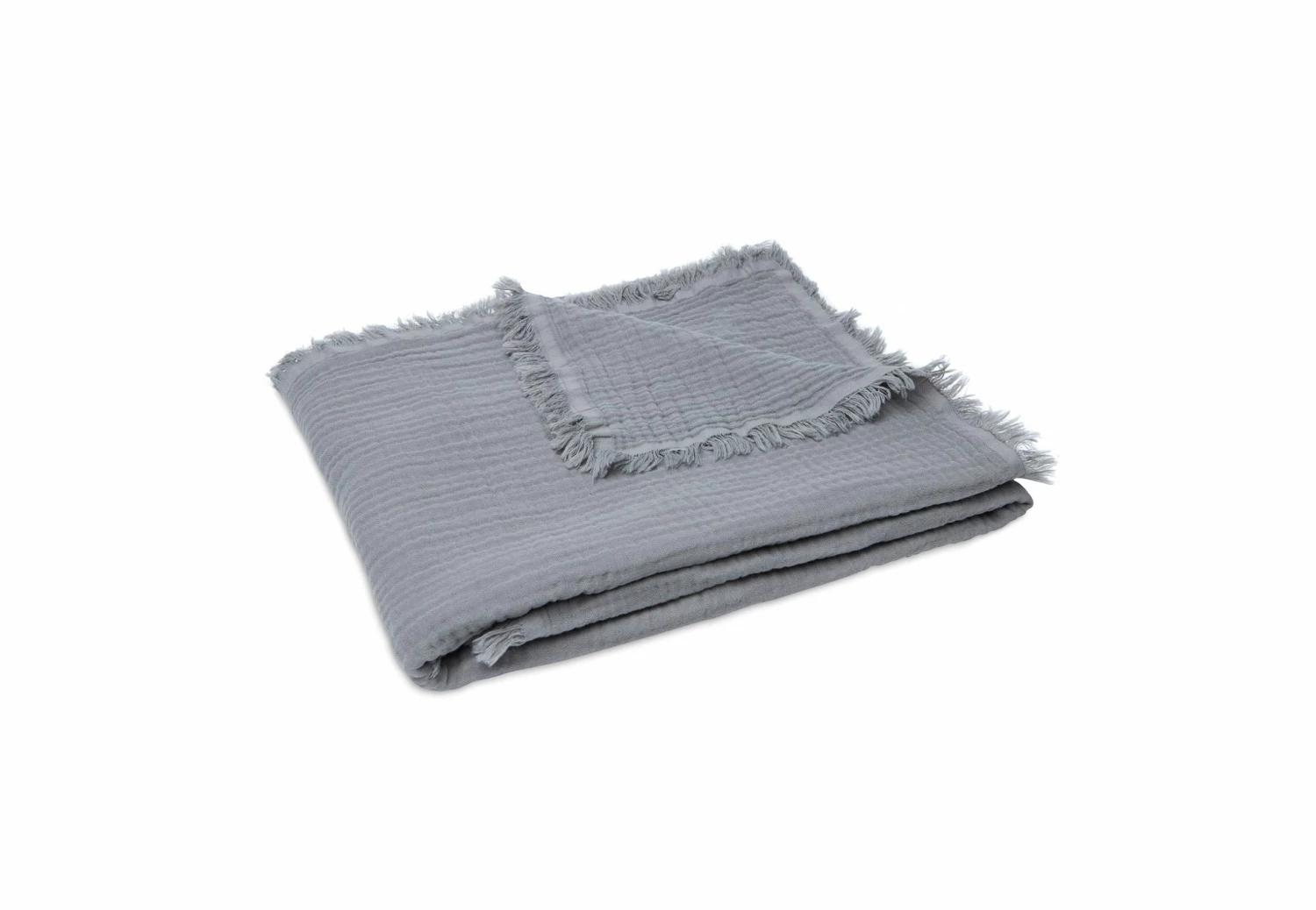 Jollein Blanket Muslin Fringe 120 X 120 Cm 12 Jollein Blanket Muslin Fringe 120 X 120 Cm