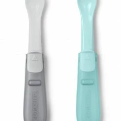 Skip Hop Feeding Easy Fold Travel Spoons- Grey