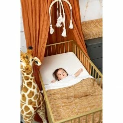 Linen Meyco Blanket Block Mixed 75 X100