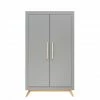 Bopita Fenna 2 Door Wardrobe Grey/ Natural 1 Bopita Fenna 2 Door Wardrobe Grey/ Natural