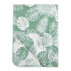 Meyco Linen Blanket Tropical Leaves
