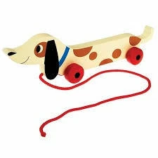 Rex International Toys Pull Toy Charlie The Sausage Dog