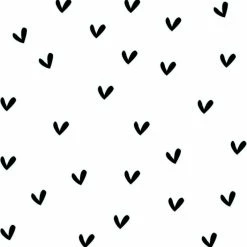 LM Baby Art Wall Stickers Mixed Hearts 100 Pcs Décor