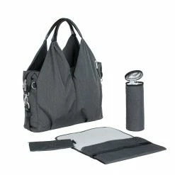 Lässig Lassig Baby Bag Neckline Bag Spin Dye Black